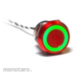 BULGIN Touch Switch Capacitive Latch NO IP68 Anodizing Red