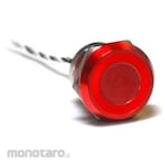 BULGIN Touch Switch Capacitive Momentary NC IP68 Anodized Red