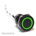 BULGIN Touch Switch Capacitive Momentary NO IP68 Black Anodised