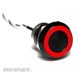 BULGIN Touch Switch Capacitive Type Momentary NO IP68 Anodized Black 60 Pieces per Box