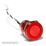 BULGIN Touch Switch Capacitive Type Momentary NO IP68 Anodized Red 60 Pieces per Box