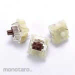 Bit Trade One Cherry MX Speed Mechanical Key Switch, Set of 10, Brown Axis, Transparent Backlight