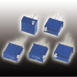 NIDEK Components (formerly Nidec Copal Electronics/Fujisoku) Trimmer potentiometer, 18-turn type, top adjustment, 200Ω