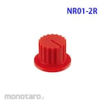NKK Switches (formerly Nippon Kaikei) NR01 Switch Knob, Red (with flange)