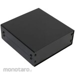 RS PRO Aluminum case, Aluminum, Height: 65 mm, Depth: 185 mm