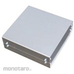 RS PRO Aluminum case, Aluminum, Height: 65 mm, Depth: 185 mm