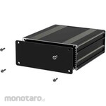 RS PRO RS PRO Aluminium Case for Electronic Devices, 220 x 108.5 x 45mm, Black