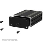 RS PRO RS PRO Aluminium Case for Electronics, 120 x 63.5 x 30mm, Black
