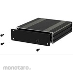 RS PRO RS PRO Aluminium Case for Electronics, 160 x 108.5 x 30mm, Black