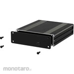 RS PRO RS PRO Aluminium Case for Electronics, 80 x 108.5 x 30mm, Black