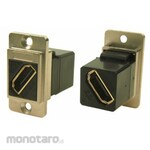 RS PRO RS PRO Feed-Through HDMI Connector, Female to Female, 29mm x 35.5mm x 19mm, Connection Orientation: Straight