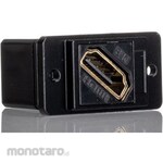 RS PRO RS PRO Feed-Through HDMI Connector, Female to Female, 29mm x 35.5mm x 19mm, Connection Orientation: Straight