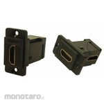 RS PRO RS PRO Feed-Through HDMI Connector, Female, 35 x 19 x 35.5mm, Right Angle