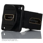 RS PRO RS PRO Feed-Through HDMI Connector, Female, 35 x 26 x 31mm, Connection Orientation: Right Angle