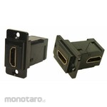 RS PRO RS PRO Feed-Through HDMI Connector, Female, 35.3 x 19 x 35.5 mm, Connection Orientation: Right Angle