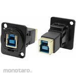 RS PRO RS PRO Feed-Through USB Connector B to B, Female to Female Panel Mount