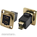RS PRO RS PRO Feed-Through USB Connector C, Female to Male Panel Mount