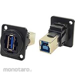 RS PRO RS PRO Feedthrough USB Connector A to B, Female Panel Mount