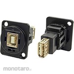 RS PRO RS PRO Feedthrough USB Connector B to A, Female to Female Panel Mount