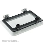 RS PRO RS PRO Inspection Window, Grey Polycarbonate, 94mm x 127mm x 24mm