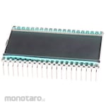 RS PRO RS PRO LCD Monochrome Display, Reflective, 7 Segment, Grey, 1 Row, 3-1/2 Characters x 3-1/2 Char
