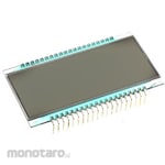 RS PRO RS PRO LCD Monochrome Display, Semi-Transmissive, 7 Segment, Grey, 1 Row, 4 Characters x 4 Char