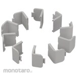 RS PRO RS PRO Mounting Hole Plug, Light Grey, ABS Plastic, 24.2mm x 28.8mm