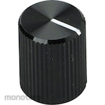 RS PRO RS Pro Aluminum Volume Adjustment Knob (Knob) Shaft: 3.2mm, Diameter: 10mm, x Height: 12.5mm