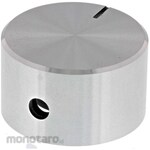 RS PRO RS Pro Aluminum Volume Adjustment Knob (Knob) Shaft: 4mm, Diameter: 22mm, x Height: 13mm