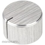 RS PRO RS Pro Aluminum Volume Adjustment Knob (Knob) Shaft: 6.35mm, Diameter: 22mm, x Height: 14mm