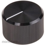 RS PRO RS Pro Aluminum Volume Adjustment Knob (Knob) Shaft: 6.4mm, Diameter: 20mm, x Height: 12.5mm