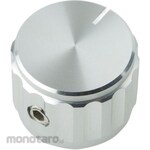 RS PRO RS Pro Aluminum Volume Adjustment Knob (Knob) Shaft: 6.4mm, Diameter: 20mm, x Height: 15.4mm