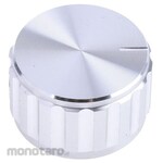 RS PRO RS Pro Aluminum Volume Adjustment Knob (Knob) Shaft: 6.4mm, Diameter: 25mm, x Height: 15mm