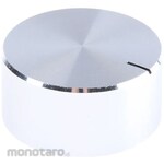 RS PRO RS Pro Aluminum Volume Adjustment Knob (Knob) Shaft: 6.4mm, Diameter: 29mm, x Height: 14mm