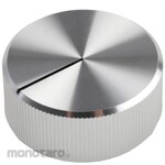 RS PRO RS Pro Aluminum Volume Adjustment Knob (Knob) Shaft: 6.4mm, Diameter: 30mm, x Height: 12.5mm