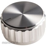 RS PRO RS Pro Aluminum Volume Adjustment Knob (Knob) Shaft: 6.4mm, Diameter: 30mm, x Height: 15mm