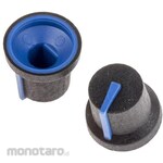 RS PRO RS Pro Volume Adjustment Knob / Accessory for Knob Shaft: 6mm, Diameter: 16.8mm