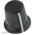 RS PRO RS Pro Volume adjustment knob (knob) / Accessory for knob Shaft: 3.175mm, Diameter: 11.6mm