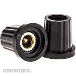 RS PRO RS Pro Volume adjustment knob (knob) / Accessory for knob Shaft: 6.35mm, Diameter: 15.7mm