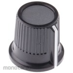 RS PRO RS Pro Volume adjustment knob (knob) / Accessory for knob Shaft: 6.35mm, Diameter: 16.2mm