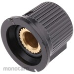 RS PRO RS Pro Volume adjustment knob (knob) / Accessory for knob Shaft: 6.35mm, Diameter: 21mm