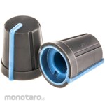 RS PRO RS Pro Volume adjustment knob (knob) / Accessory for knob Shaft: 6.4mm, Diameter: 13mm