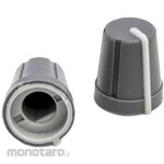 RS PRO RS Pro Volume adjustment knob (knob) / Accessory for knob Shaft: 6.4mm, Diameter: 13mm