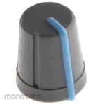 RS PRO RS Pro Volume adjustment knob (knob) / Accessory for knob Shaft: 6mm, Diameter: 13mm