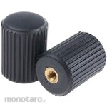 RS PRO Screw with knob RS Pro Round Diameter: 25mm Black