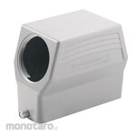 WEIDMULLER end locking on base XXL plug housing, Cable entry sideways