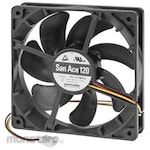 Sanyo Denki Axial fan Power supply: 12 V dc DC 120 x 120 x 25mm (Kipas Aksial DC)