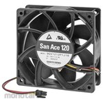 Sanyo Denki Axial fan Power supply: 12 V dc DC 120 x 120 x 38mm