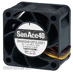 Sanyo Denki Axial fan Power supply: 12 V dc DC 40 x 40 x 28mm