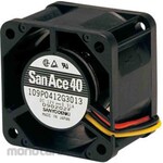 Sanyo Denki Axial fan Power supply: 12 V dc DC 40 x 40 x 28mm